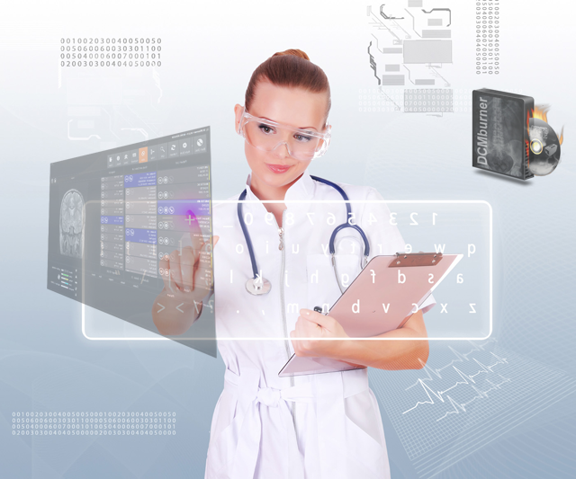 DCMburner patient and study interface